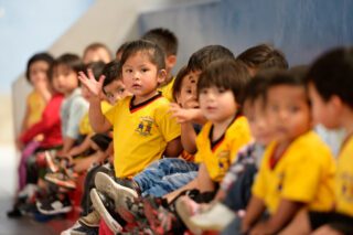 180 Kinder besuchen die Einrichtung täglich, aufgeteilt auf sechs Gruppen. Foto: SMMP/Florian Kopp