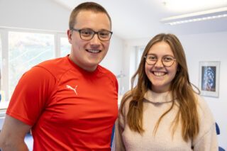 Aenna Geilen und Tobias Koonert sind neue Vorsitzende des Brückenschlags e.V. Foto: SMMP/Ulrich Bock